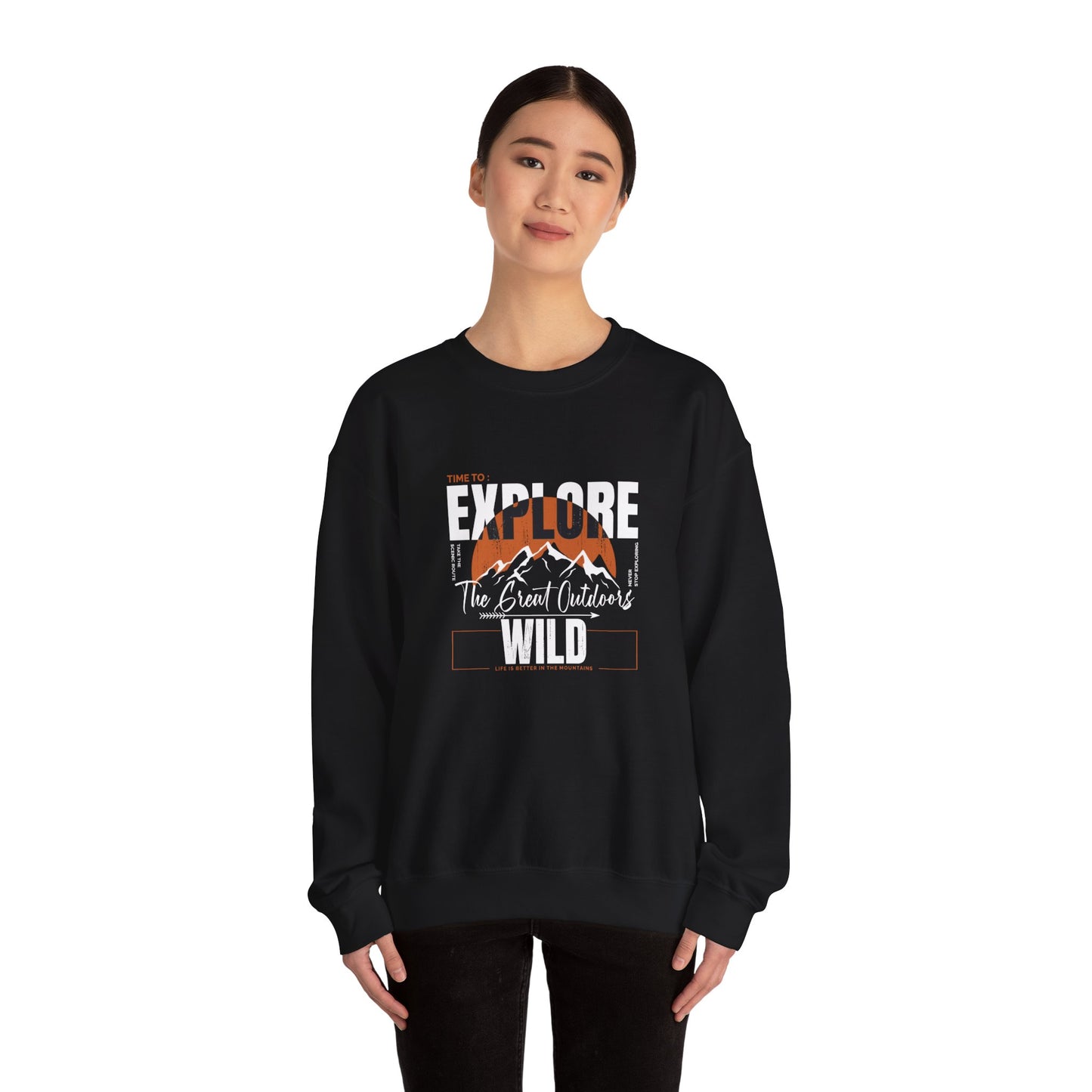 Explore the Wild Crewneck Sweatshirt | Ultra-Soft Unisex Pullover