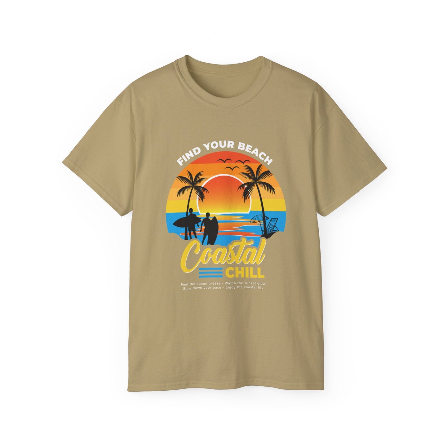 Access Travel "Coastal Chill" Beach Sunset T-Shirt