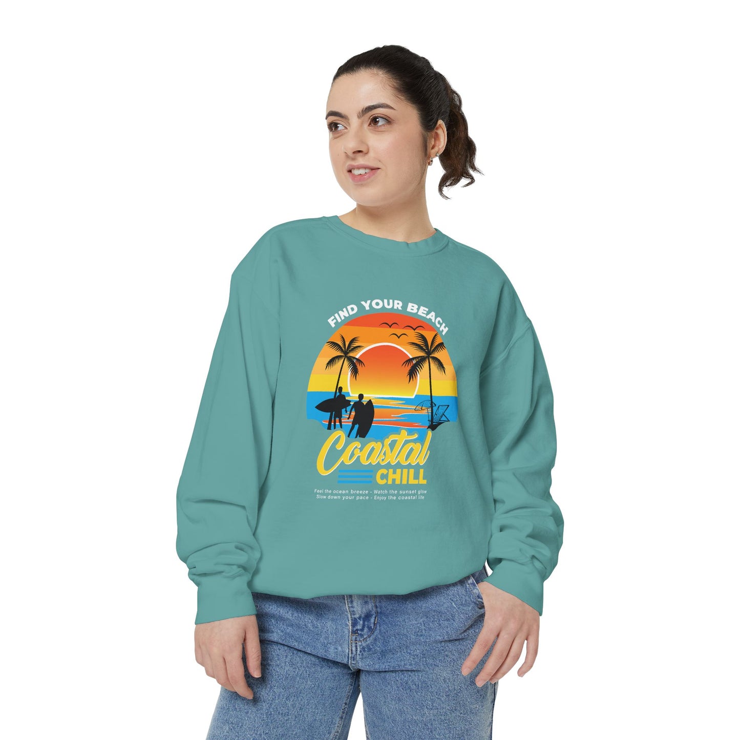 Access Travel "Coastal Chill" Beach Sunset Sweatshirt