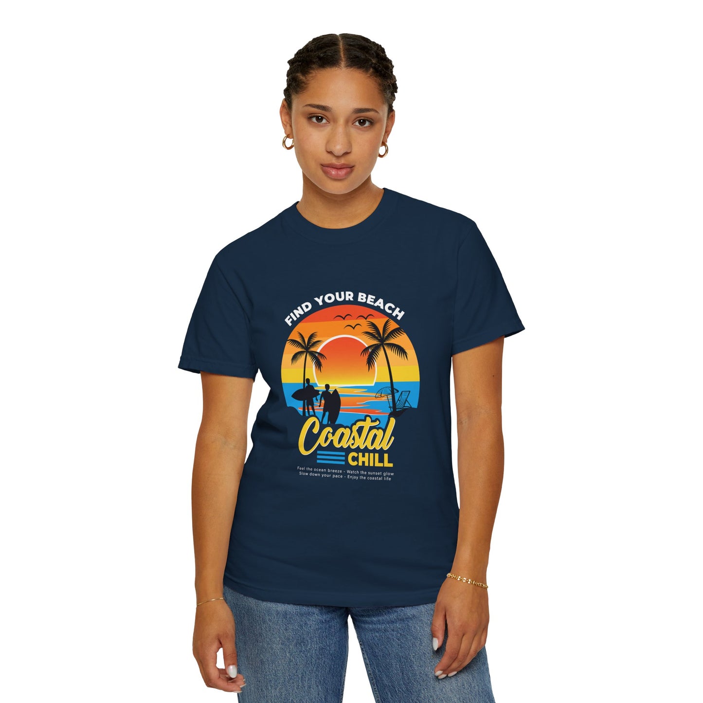 Access Travel "Coastal Chill" Beach Sunset T-Shirt