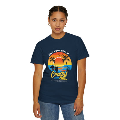 Access Travel "Coastal Chill" Beach Sunset T-Shirt
