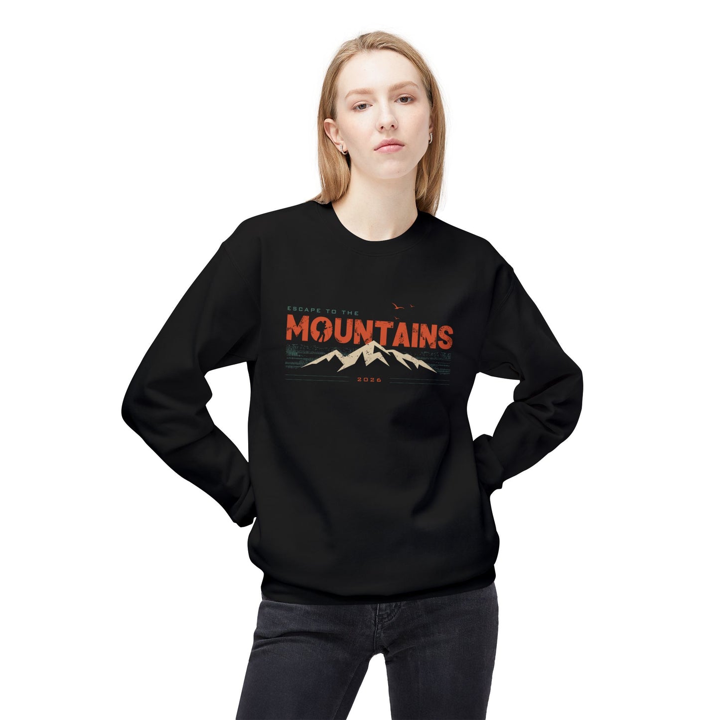 Access Travel "Escape To The Mountains" Adventure Hiking Sweatshirt