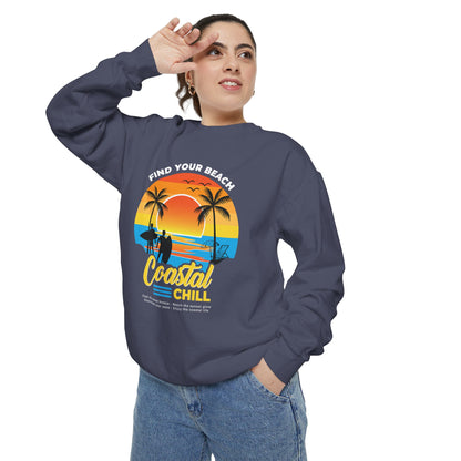 Access Travel "Coastal Chill" Beach Sunset Sweatshirt