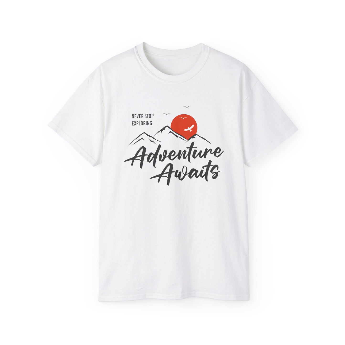 Access Travel "Adventure Awaits" Mountain Graphic T-Shirt