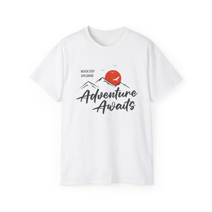 Access Travel "Adventure Awaits" Mountain Graphic T-Shirt