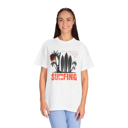 Access Travel "Surfing" Beach Palm Tee