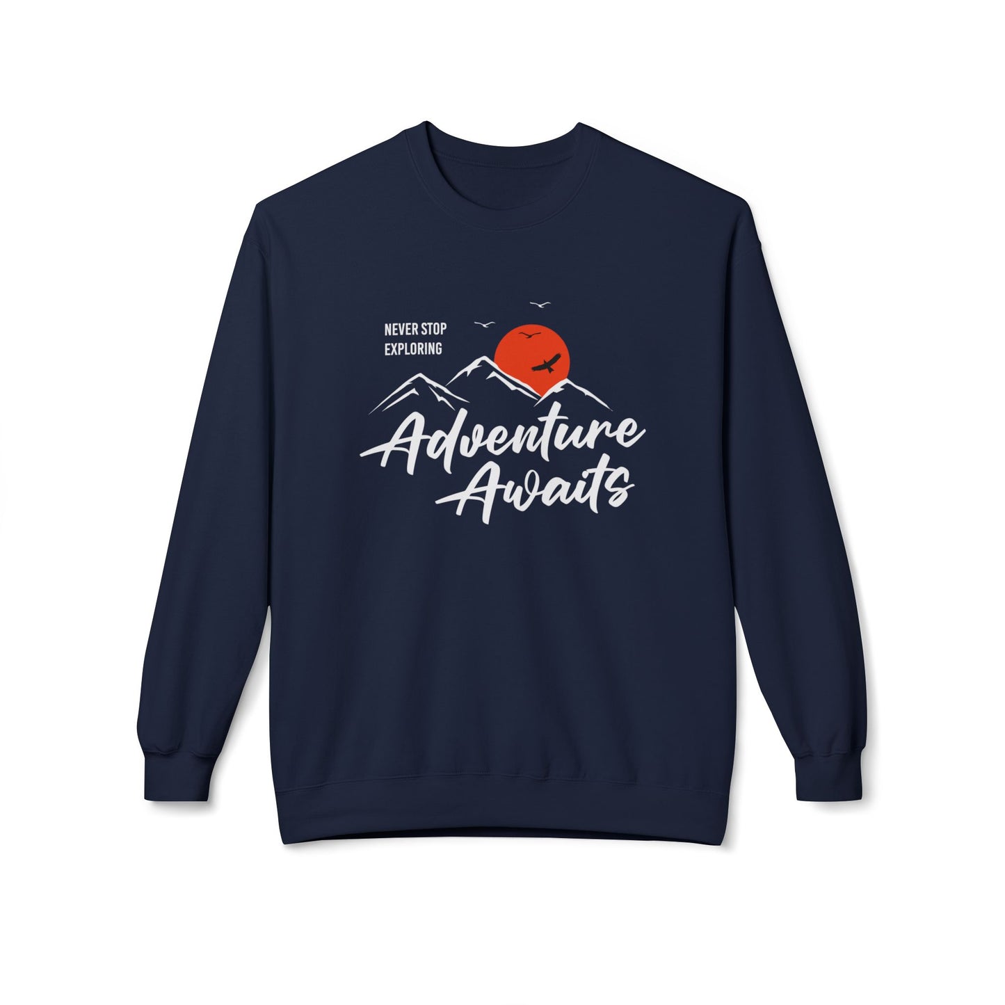 Access Travel "Adventure Awaits" Mountain Graphic Sweatshirt