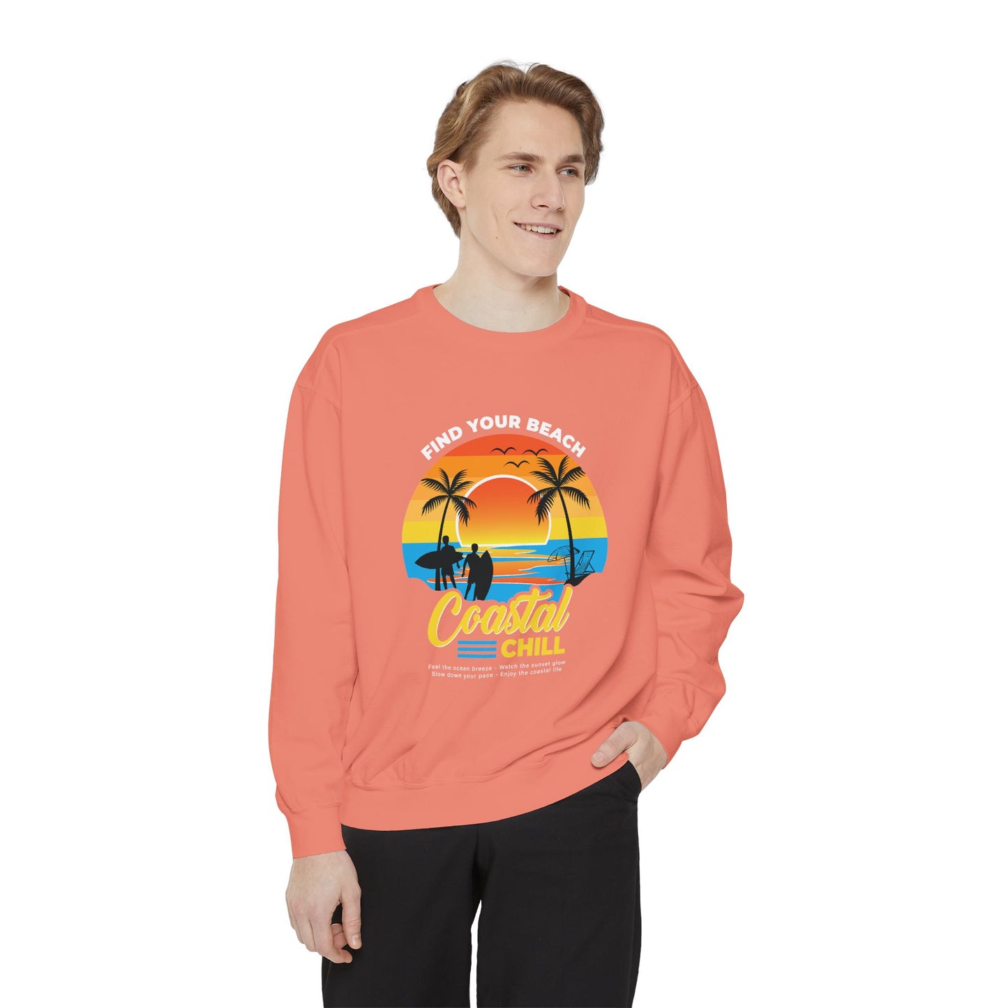 Access Travel "Coastal Chill" Beach Sunset Sweatshirt
