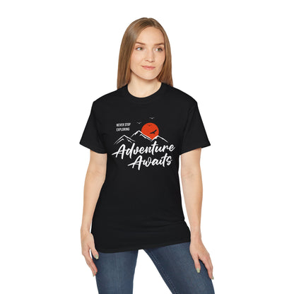 Access Travel "Adventure Awaits" Mountain Graphic T-Shirt