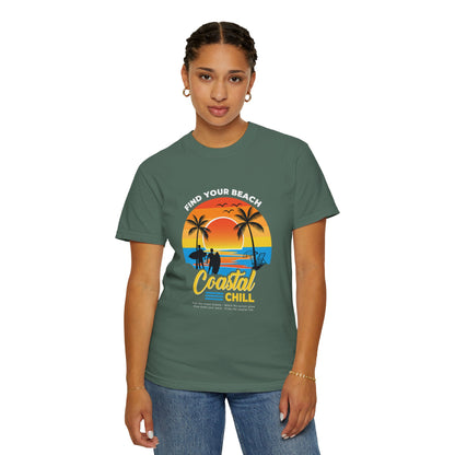 Access Travel "Coastal Chill" Beach Sunset T-Shirt