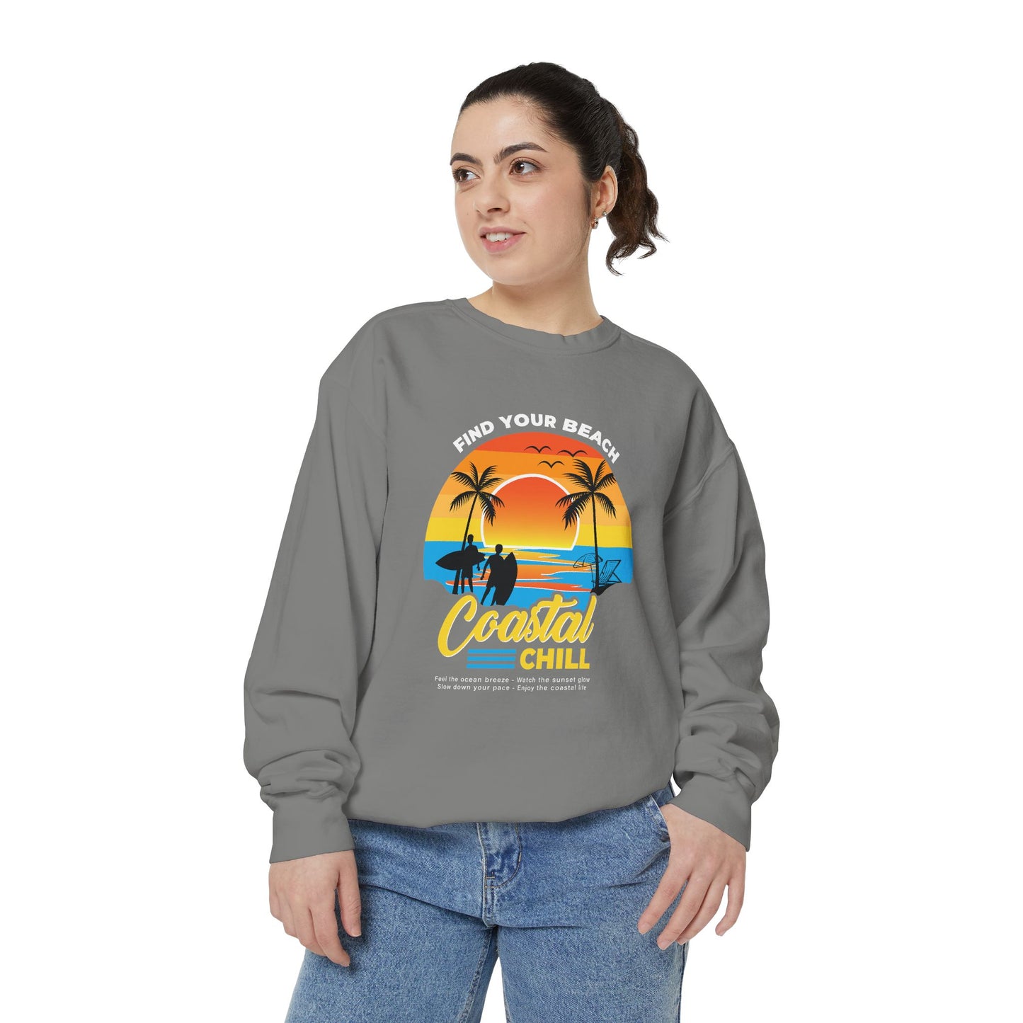 Access Travel "Coastal Chill" Beach Sunset Sweatshirt