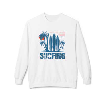 Access Travel "Surfing" California Beach Palm Sweatshirt