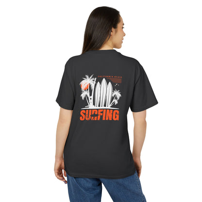 Access Travel "Surfing" Vintage Palm Trees & Surfboards Beach T-Shirt