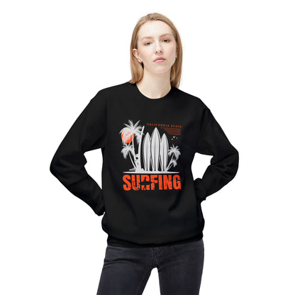 Access Travel "Surfing" California Beach Palm Sweatshirt