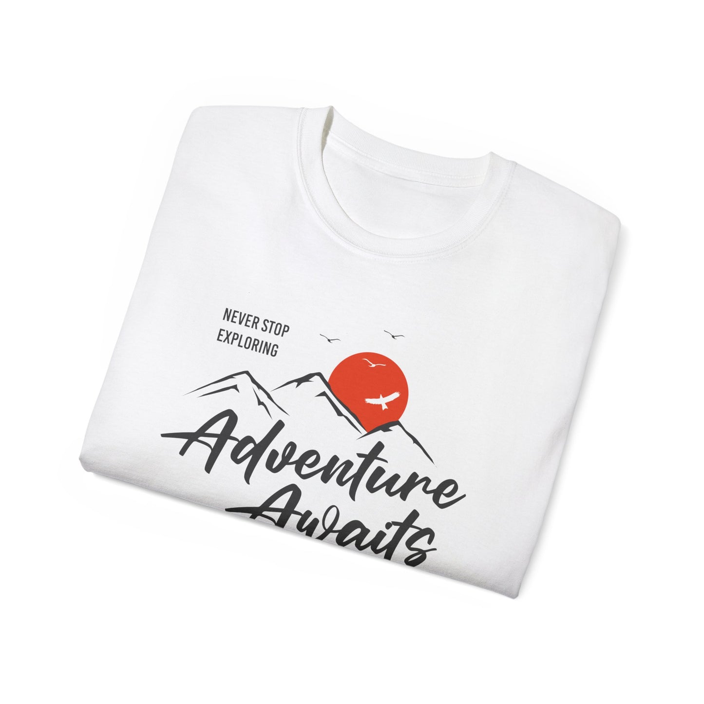 Access Travel "Adventure Awaits" Mountain Graphic T-Shirt