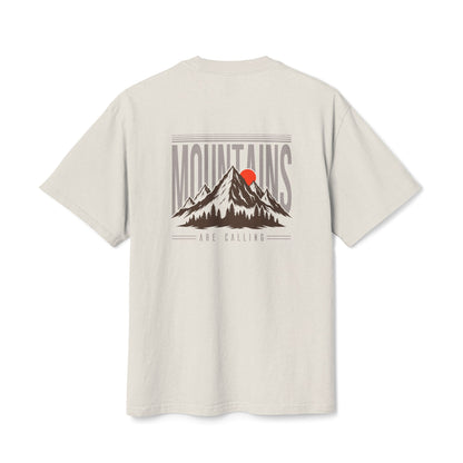 Access Travel "Mountains Are Calling" Retro Sunset Tee