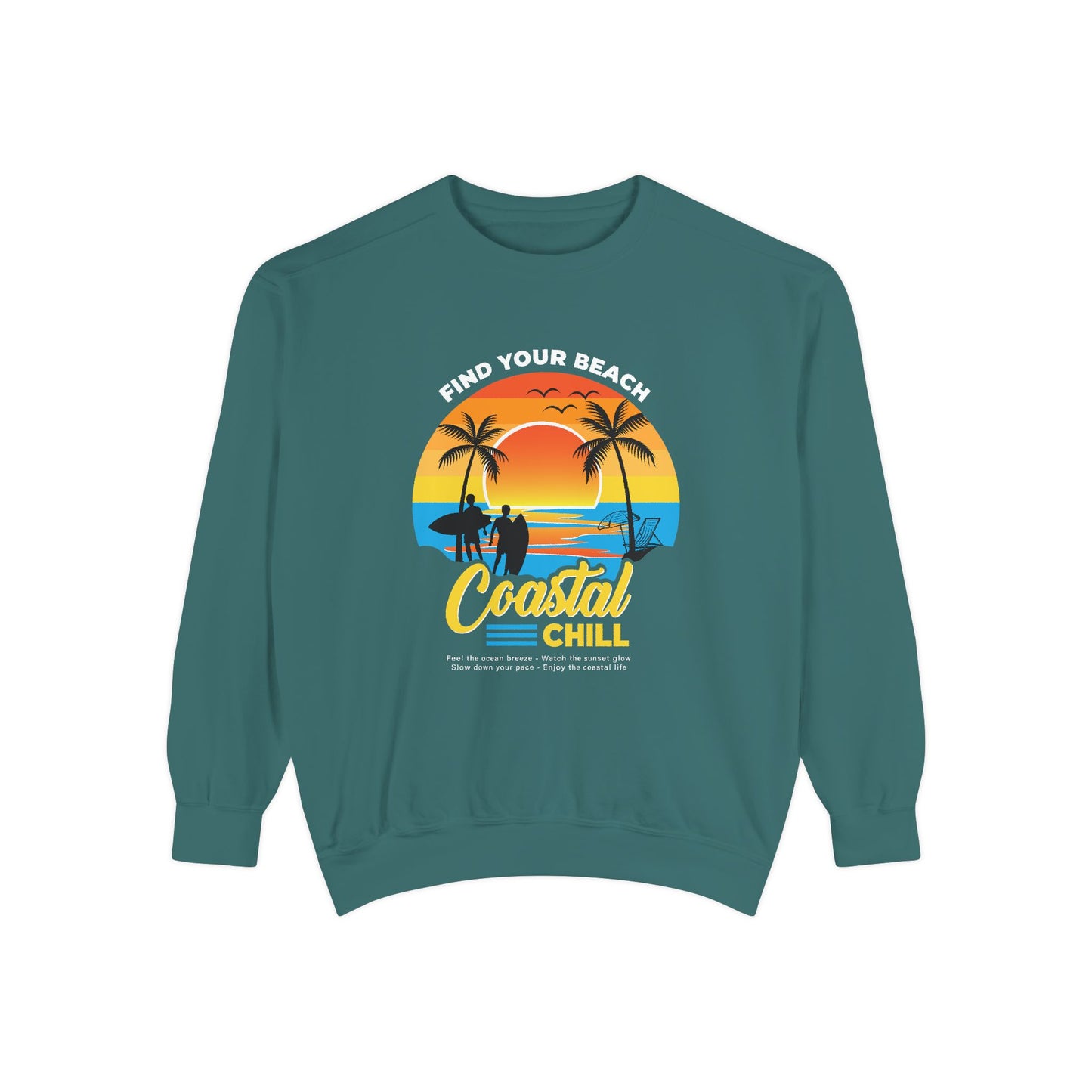 Access Travel "Coastal Chill" Beach Sunset Sweatshirt