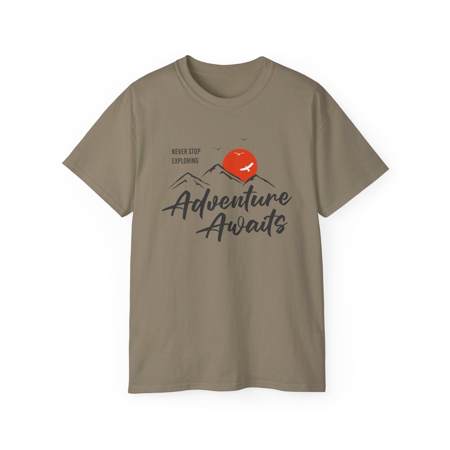 Access Travel "Adventure Awaits" Mountain Graphic T-Shirt