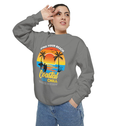 Access Travel "Coastal Chill" Beach Sunset Sweatshirt