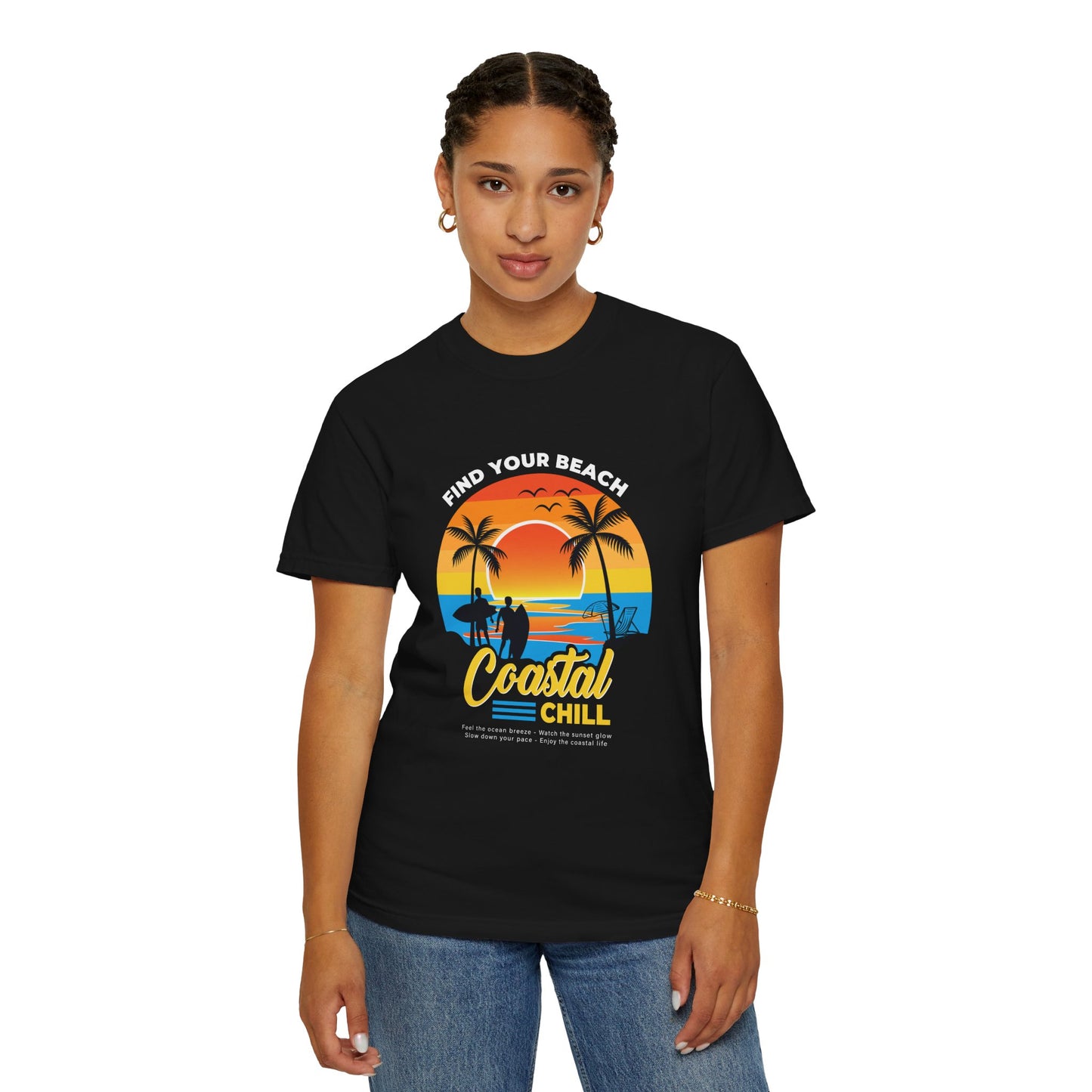 Access Travel "Coastal Chill" Beach Sunset T-Shirt