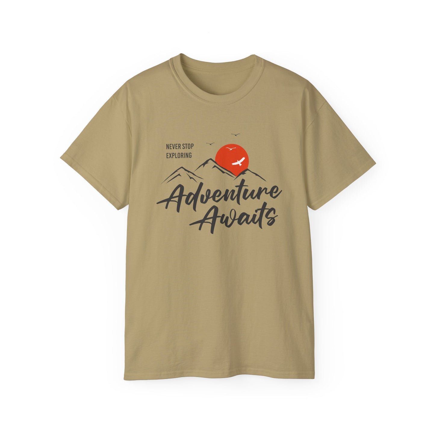Access Travel "Adventure Awaits" Mountain Graphic T-Shirt