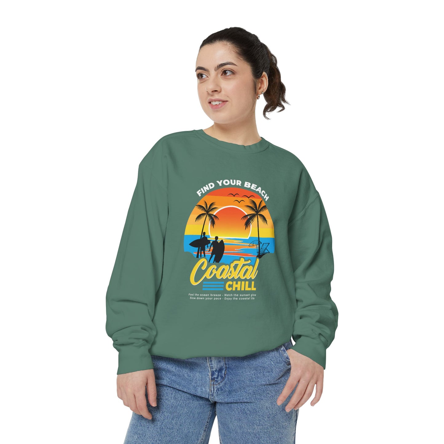 Access Travel "Coastal Chill" Beach Sunset Sweatshirt