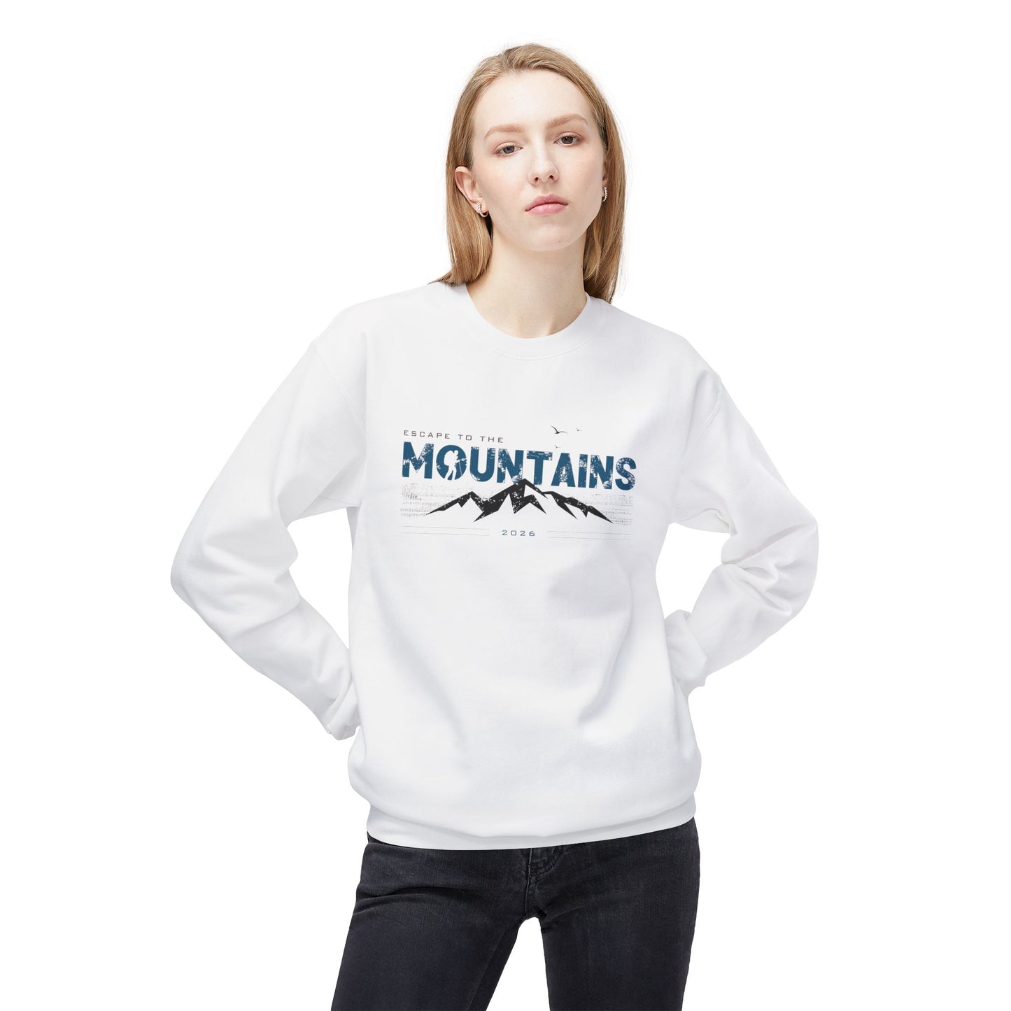 Access Travel "Escape To The Mountains" Adventure Hiking Sweatshirt