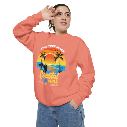 Access Travel "Coastal Chill" Beach Sunset Sweatshirt