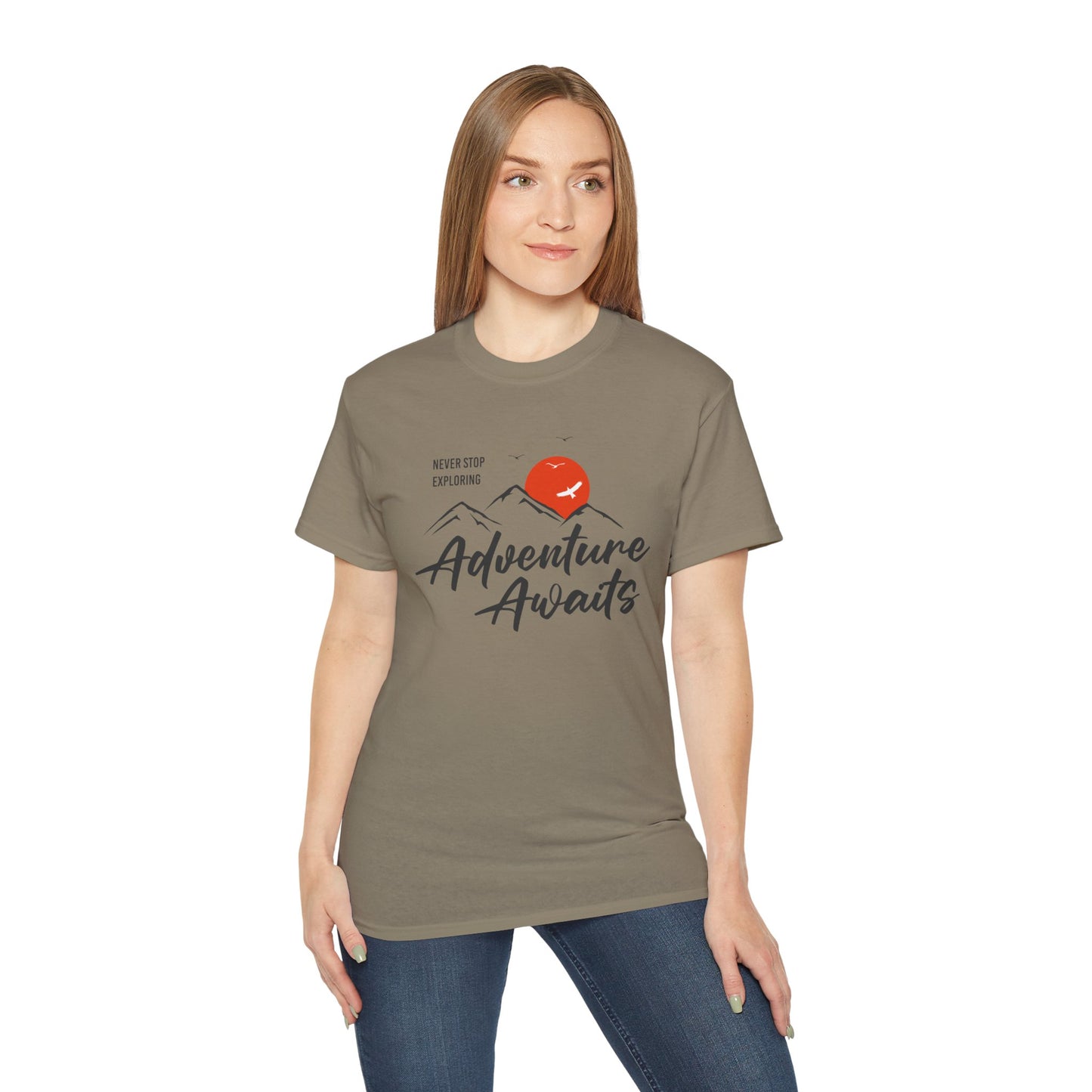 Access Travel "Adventure Awaits" Mountain Graphic T-Shirt