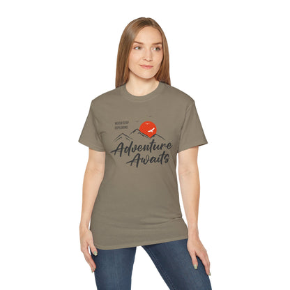 Access Travel "Adventure Awaits" Mountain Graphic T-Shirt
