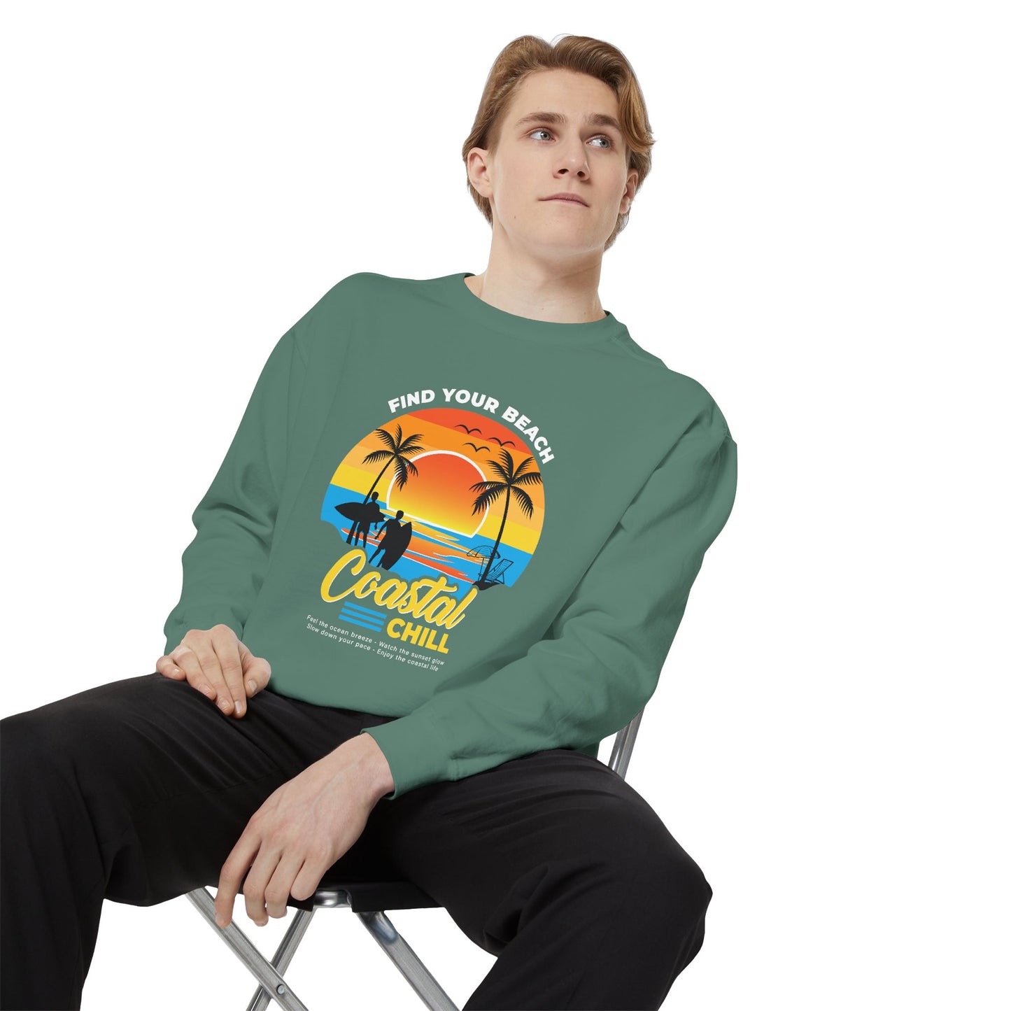 Access Travel "Coastal Chill" Beach Sunset Sweatshirt