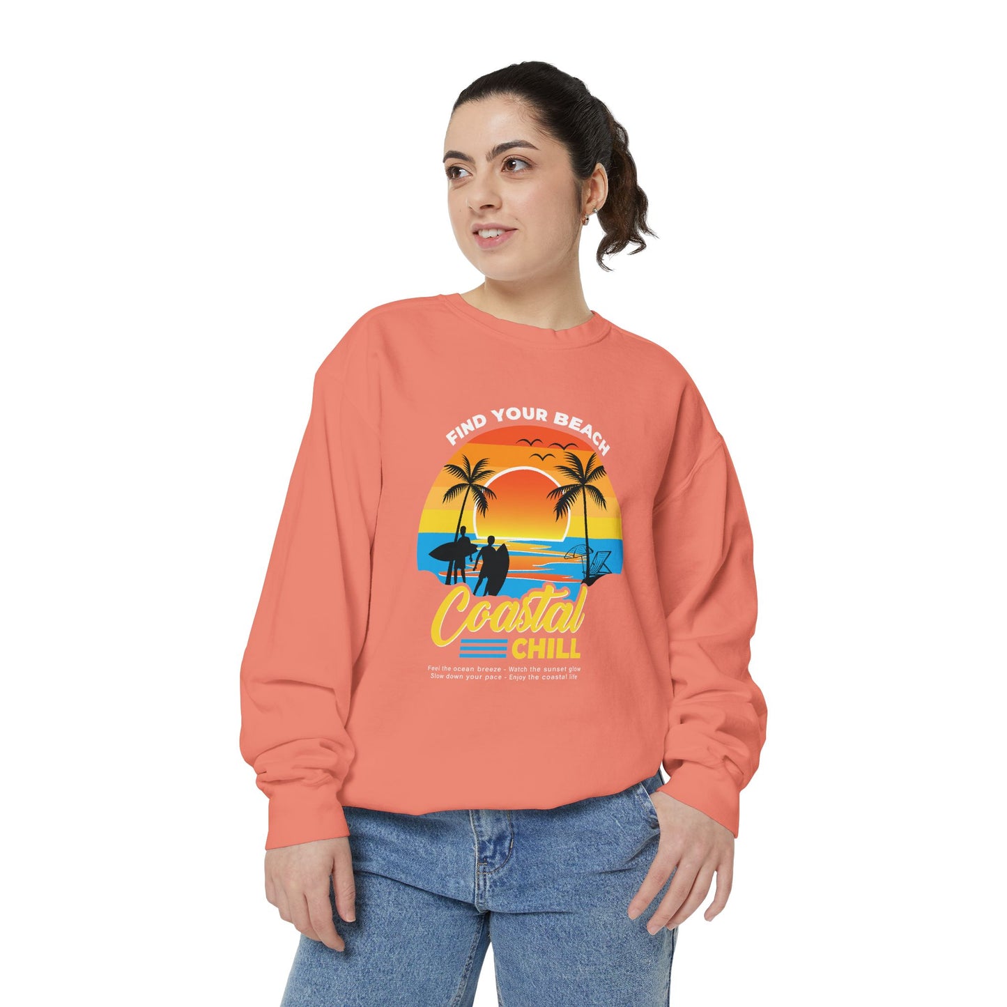 Access Travel "Coastal Chill" Beach Sunset Sweatshirt