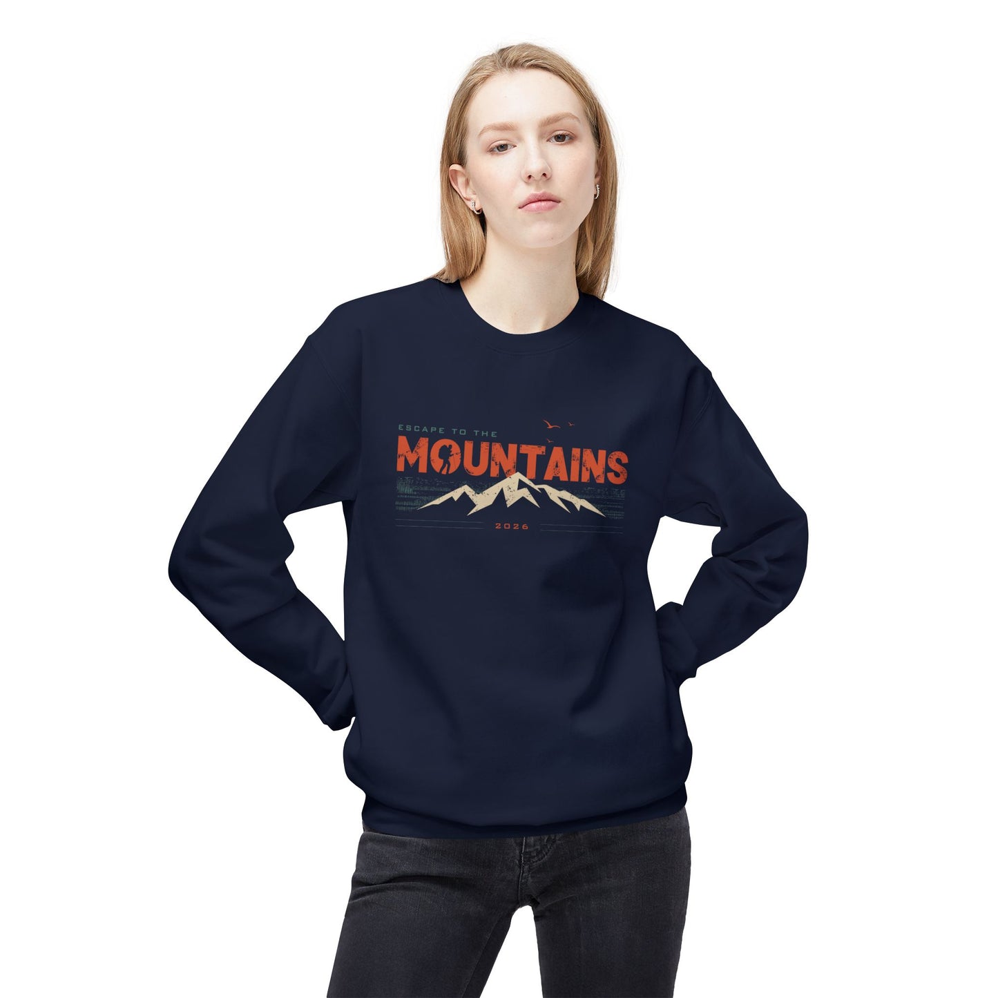 Access Travel "Escape To The Mountains" Adventure Hiking Sweatshirt