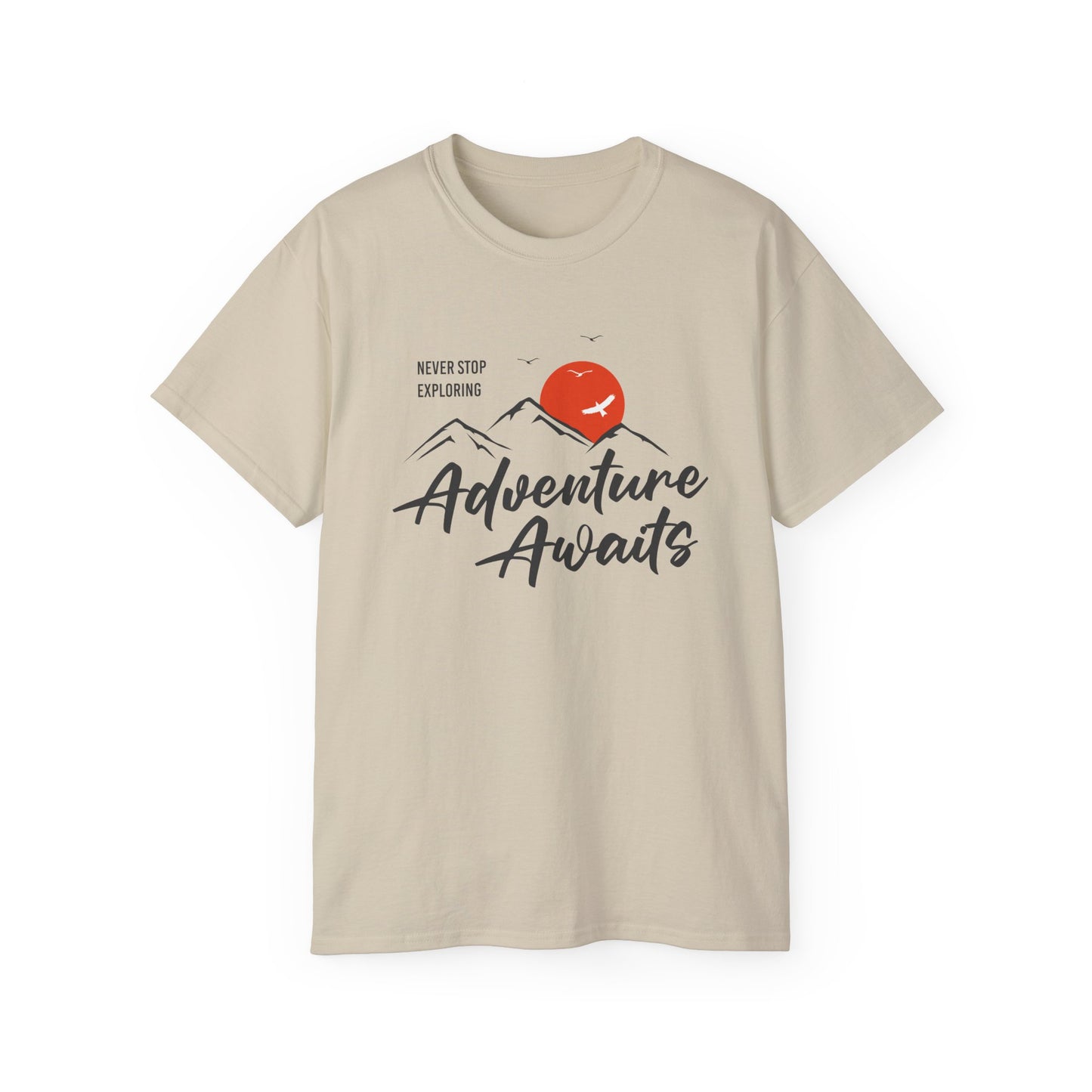 Access Travel "Adventure Awaits" Mountain Graphic T-Shirt
