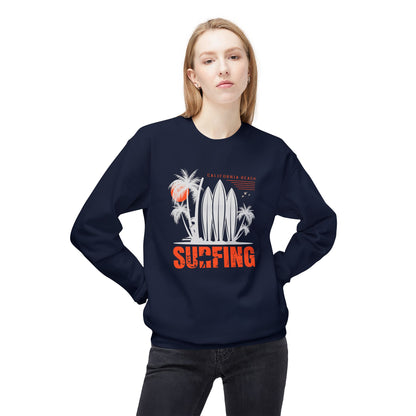Access Travel "Surfing" California Beach Palm Sweatshirt