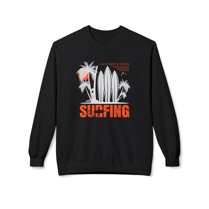 Access Travel "Surfing" California Beach Palm Sweatshirt
