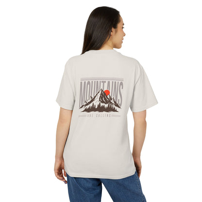 Access Travel "Mountains Are Calling" Retro Sunset Tee