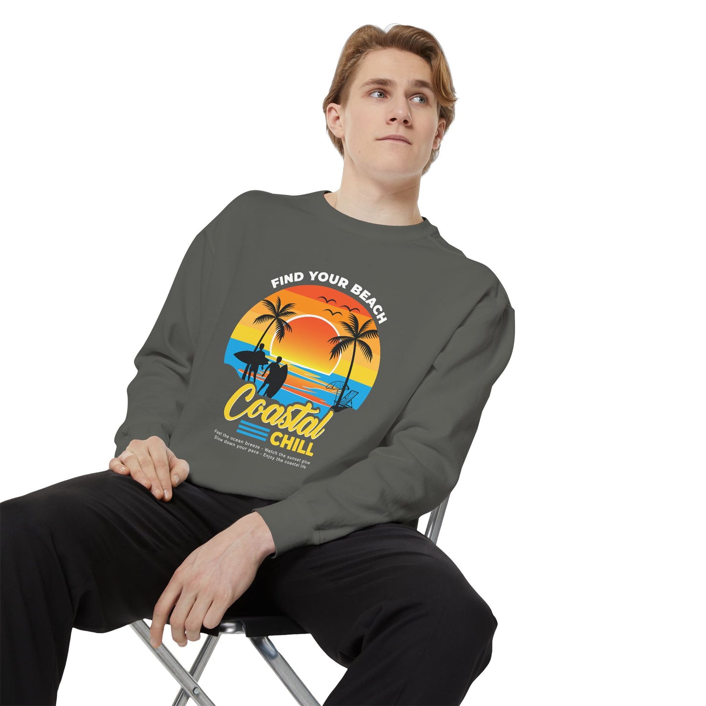 Access Travel "Coastal Chill" Beach Sunset Sweatshirt