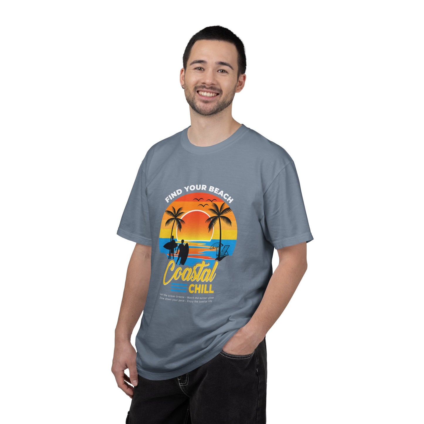 Access Travel "Coastal Chill" Beach Sunset T-Shirt