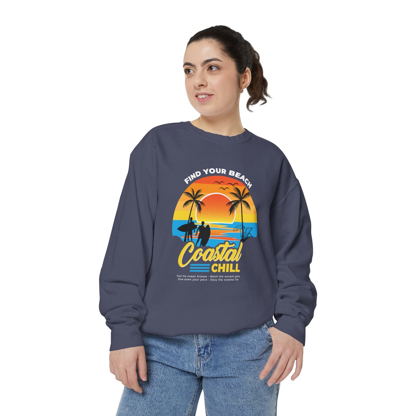 Access Travel "Coastal Chill" Beach Sunset Sweatshirt