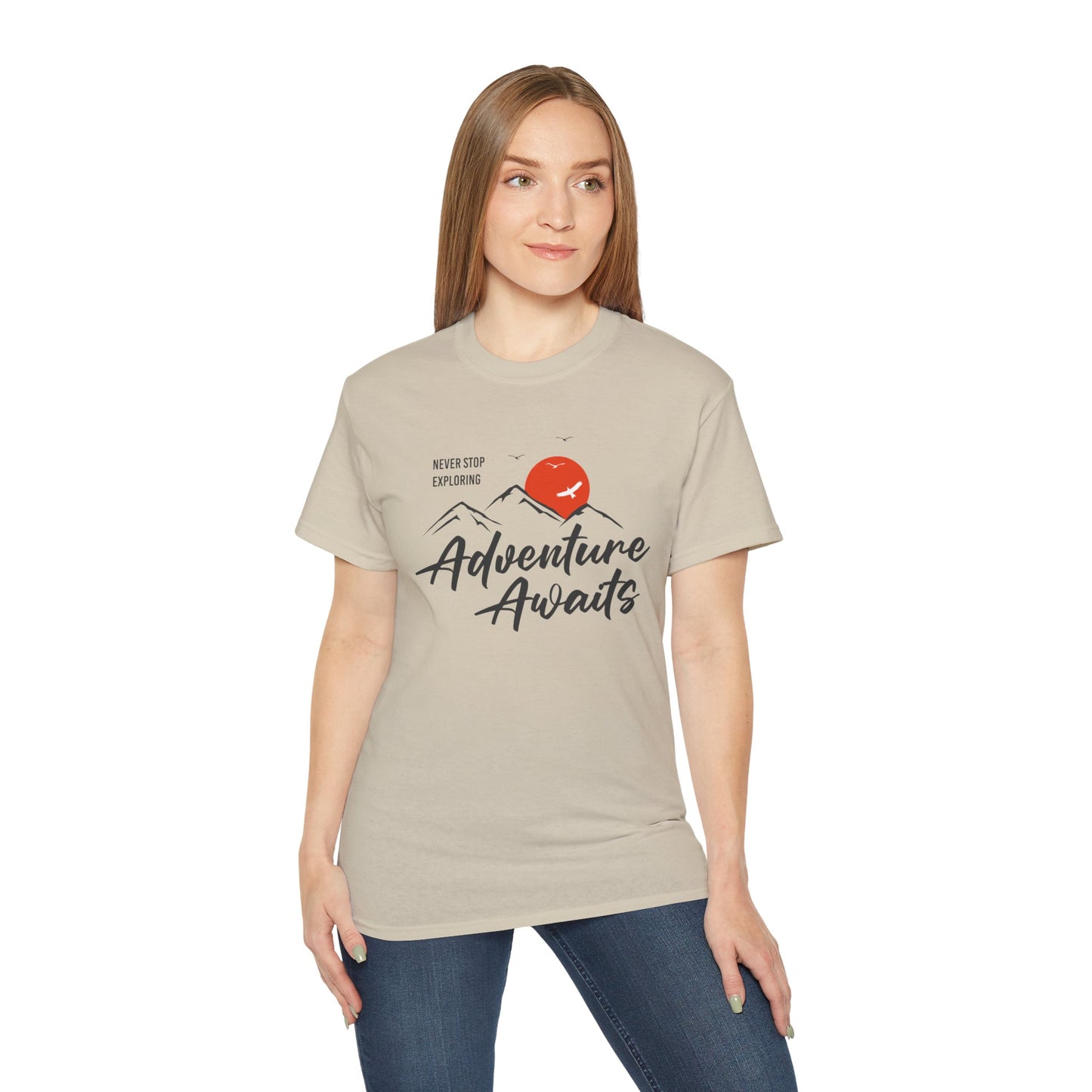 Access Travel "Adventure Awaits" Mountain Graphic T-Shirt