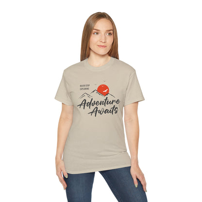 Access Travel "Adventure Awaits" Mountain Graphic T-Shirt