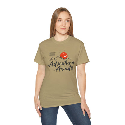 Access Travel "Adventure Awaits" Mountain Graphic T-Shirt