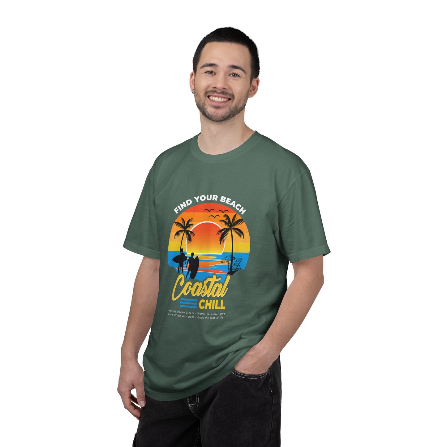 Access Travel "Coastal Chill" Beach Sunset T-Shirt