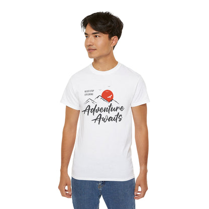 Access Travel "Adventure Awaits" Mountain Graphic T-Shirt