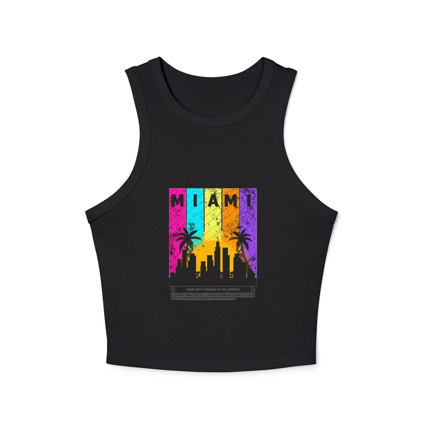 Access Travel "Miami" Retro Sunset Racer Tank