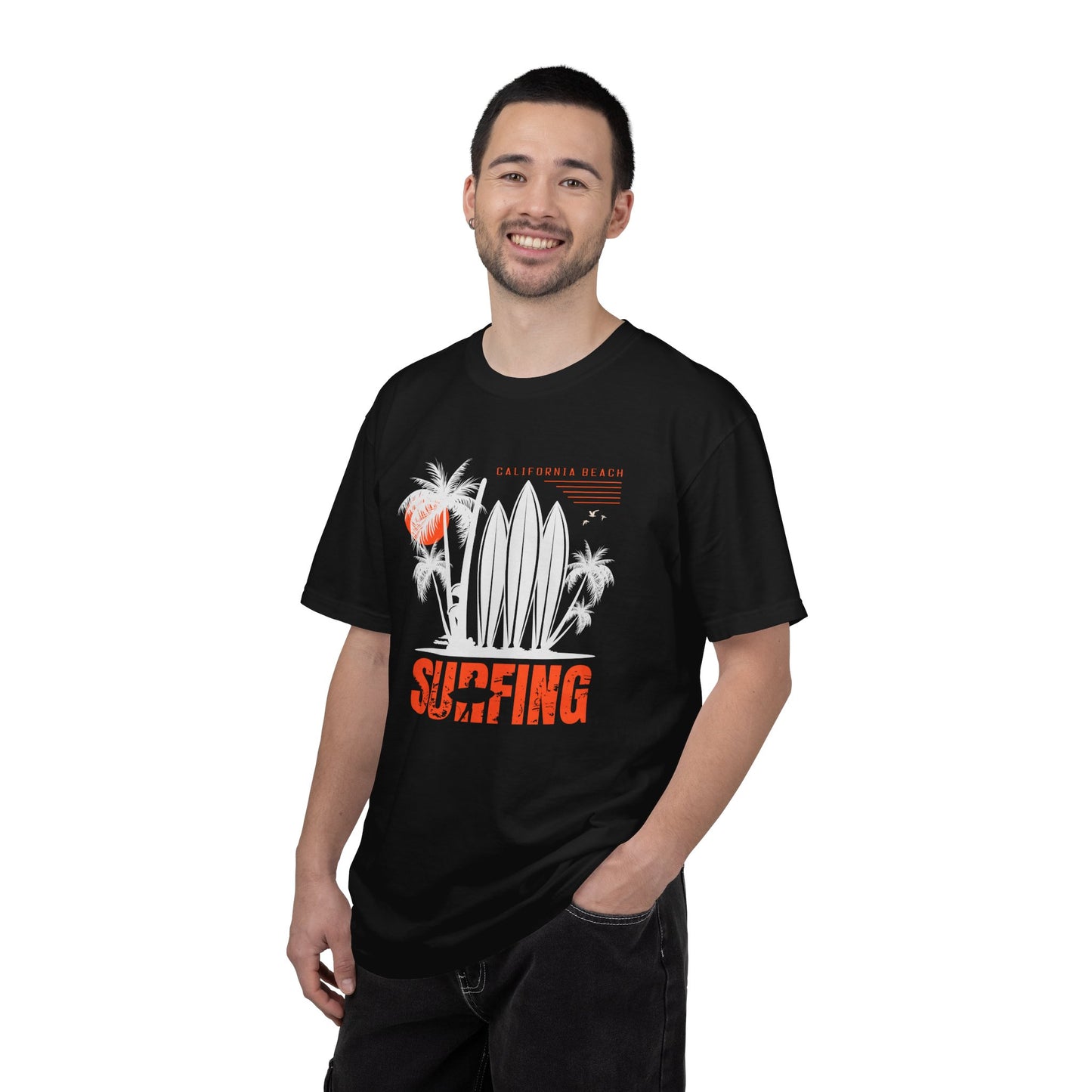 Access Travel "Surfing" Beach Palm Tee