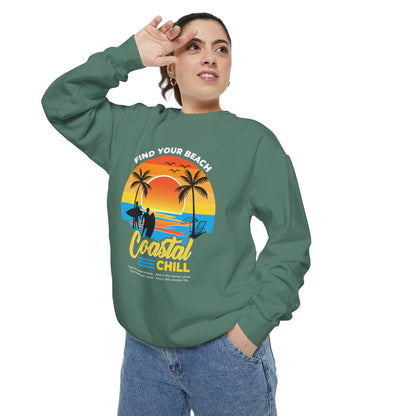 Access Travel "Coastal Chill" Beach Sunset Sweatshirt