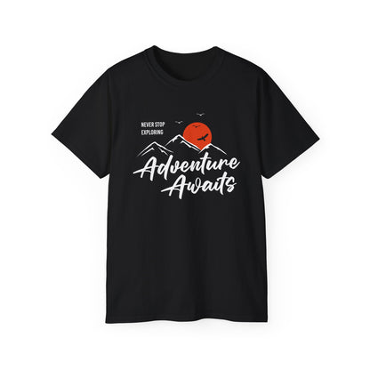Access Travel "Adventure Awaits" Mountain Graphic T-Shirt