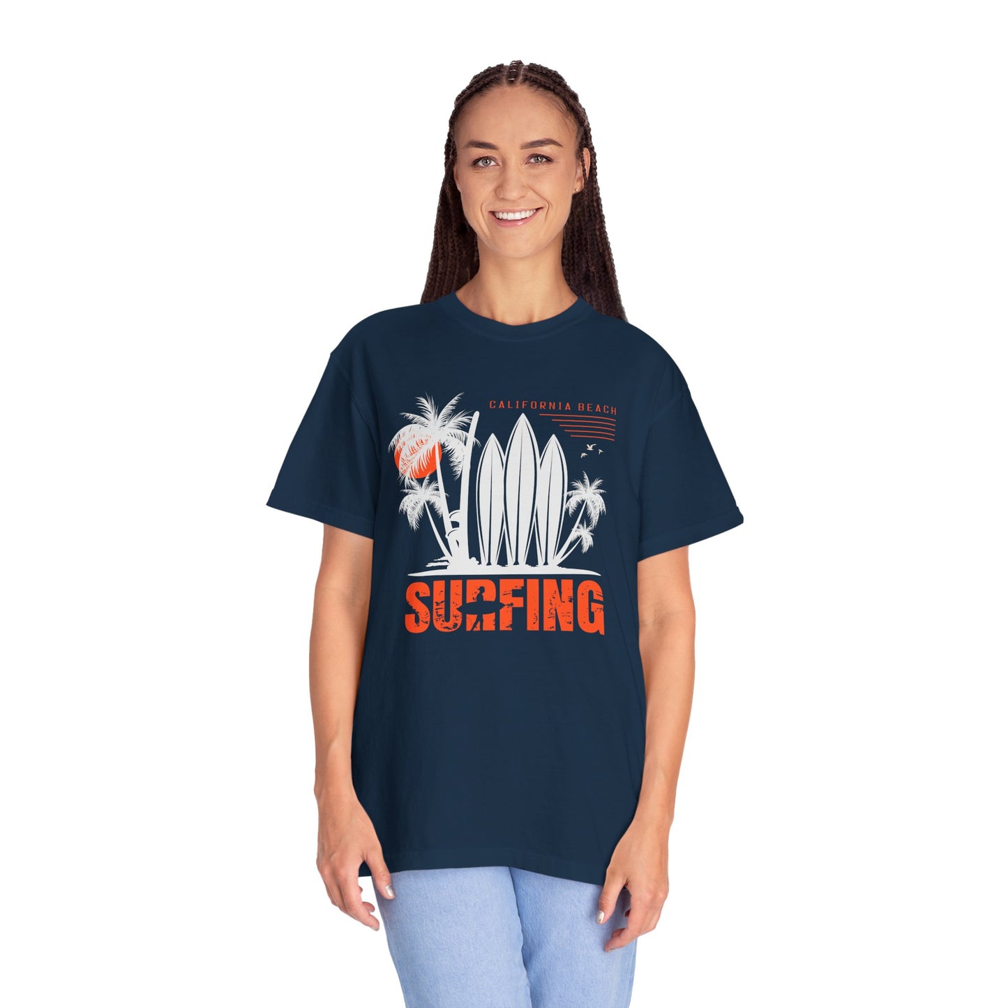 Access Travel "Surfing" Beach Palm Tee